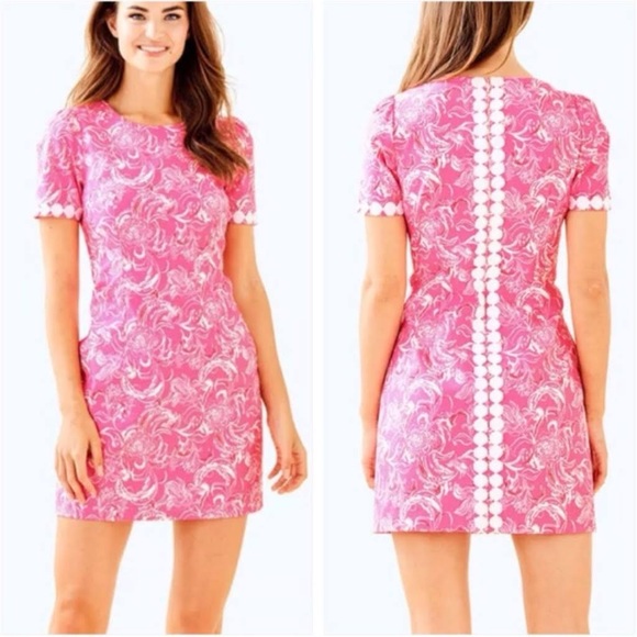 Lilly Pulitzer x Goop Gwyneth stretch shift dress size 10 - Picture 2 of 3